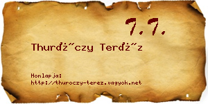 Thuróczy Teréz névjegykártya